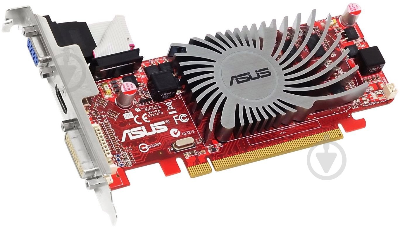 Видеокарта Asus Radeon HD5450 Silent LP 1GB GDDR3 64bit (EAH5450_SILENT/DI/1GD3(L) - фото 1