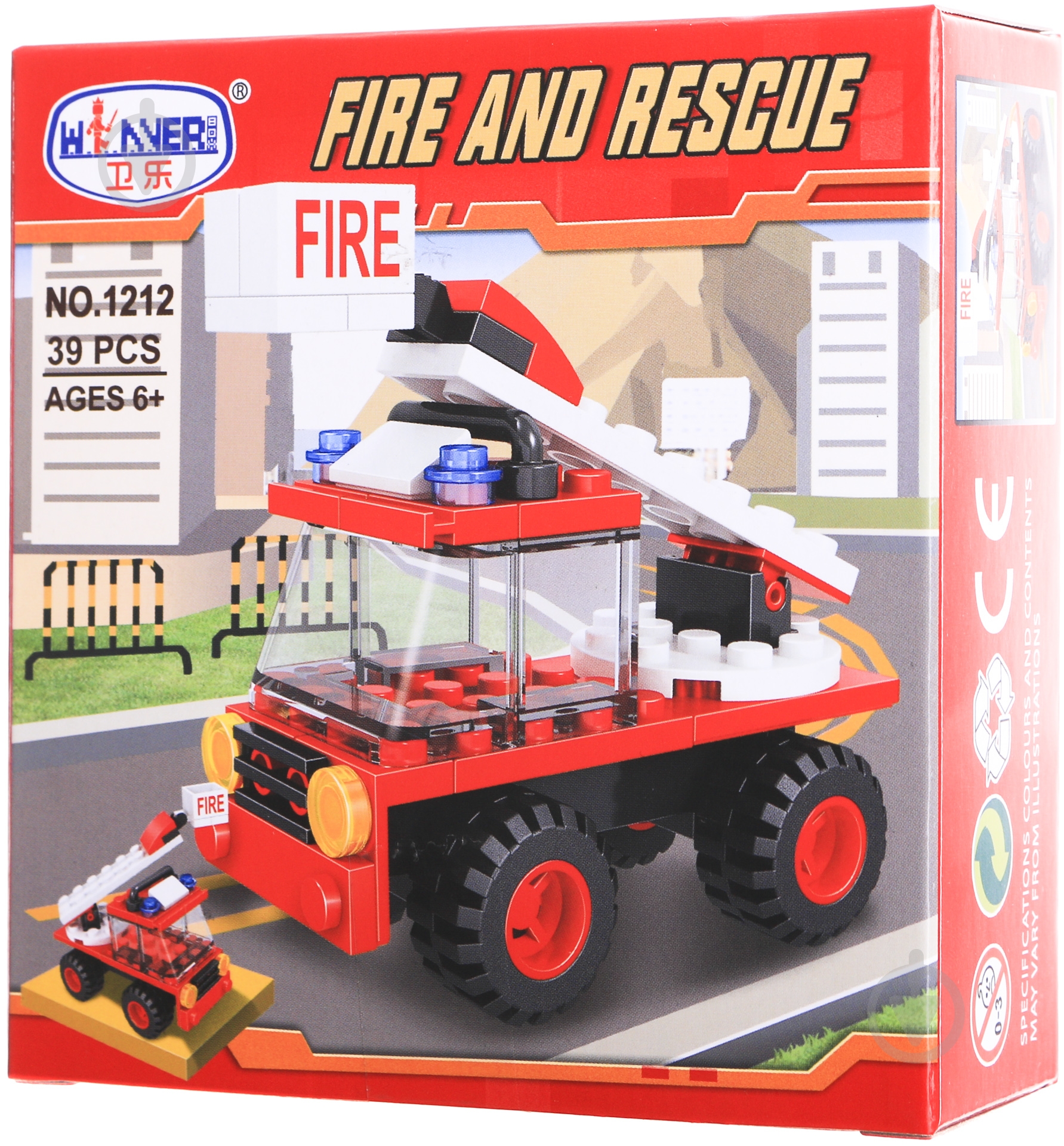 Конструктор Winner Пожарная машина JDY1602038251 - фото 1