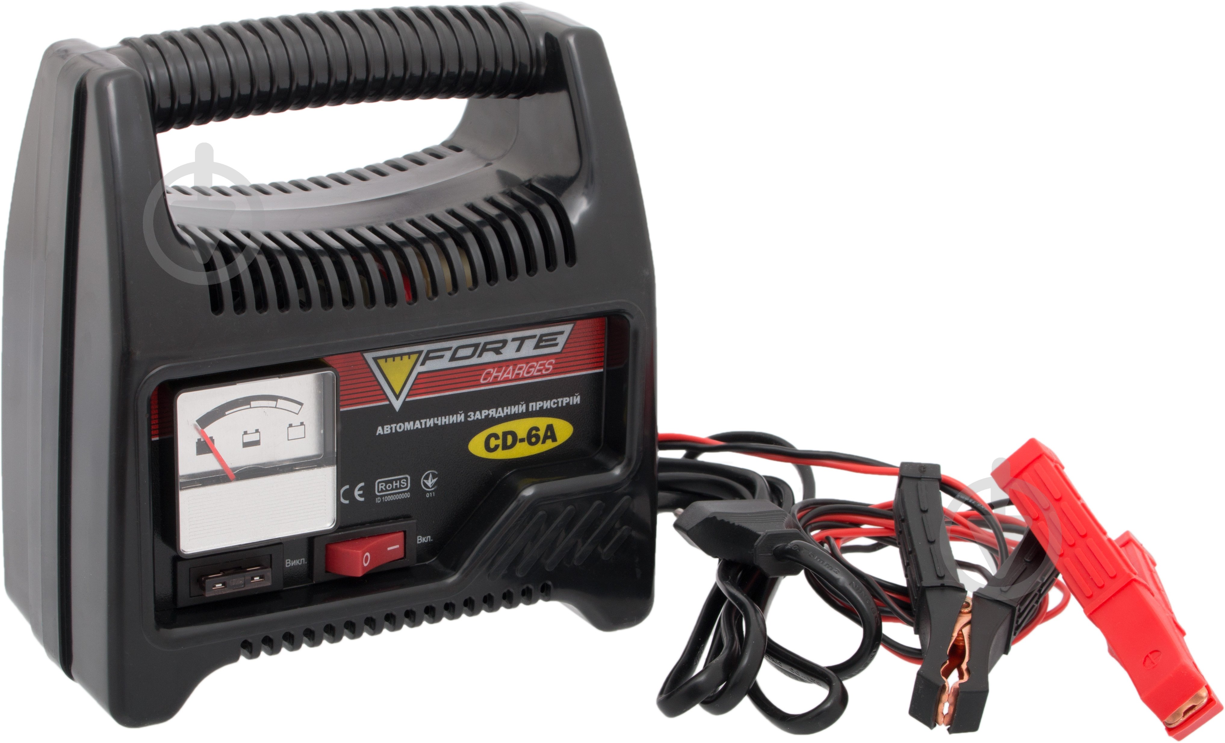 Зарядное устройство трансформаторное Forte CD-6A 6 А 80 А/год (49333) - фото 4
