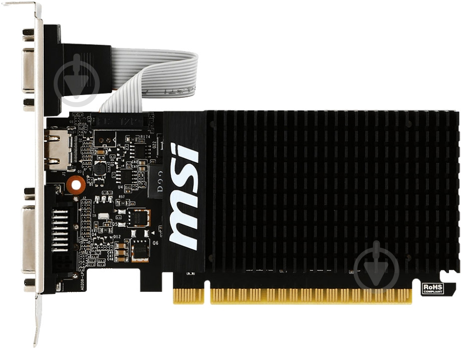 Відеокарта MSI GeForce GT 710 LP 2GB GDDR3 64bit (GT_710_2GD3H_LP) - фото 2 Відеокарта MSI GeForce GT 710 LP 2GB GDDR3 64bit (GT_710_2GD3H_LP) - фото 2