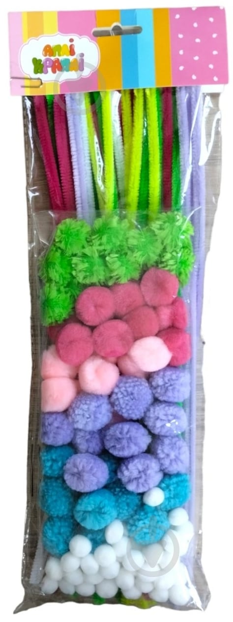 Набор для творчества Синелка и помпоны Аплі Краплі - фото 2