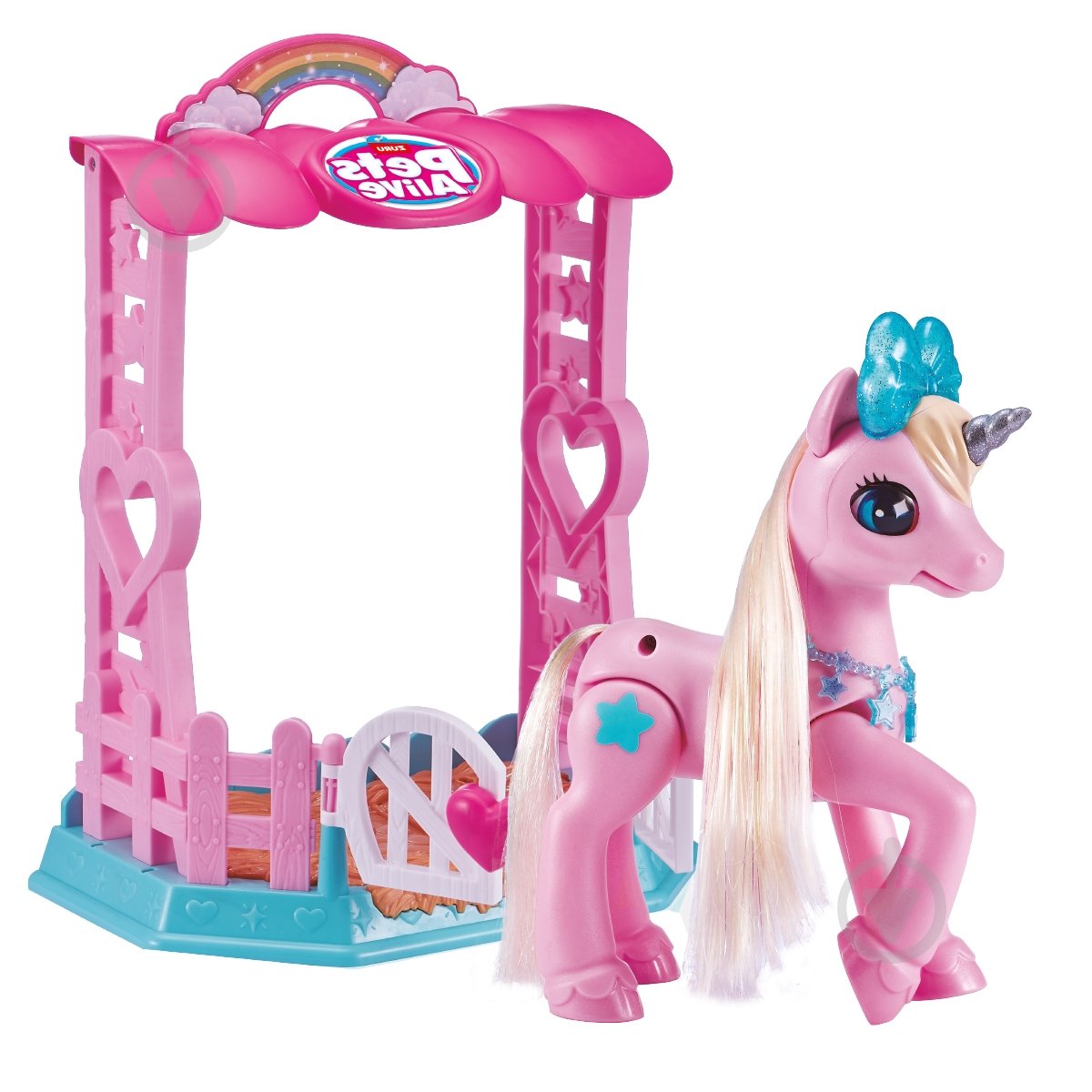 Интерактивный игровой набор Pets & Robo Alive Волшебный единорог в домике 9545 - фото 3 Интерактивный игровой набор Pets & Robo Alive Волшебный единорог в домике 9545 - фото 3