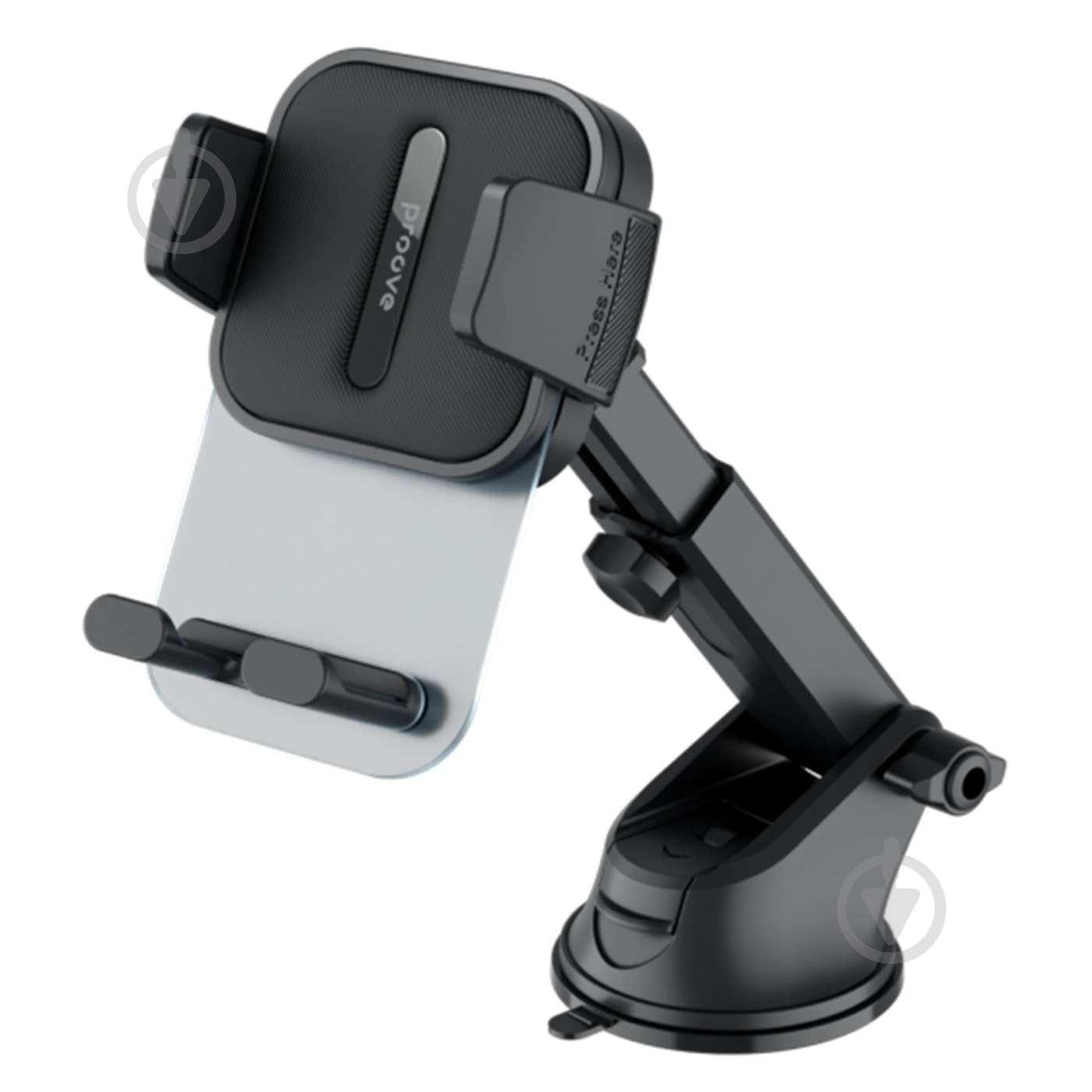 Держатель для мобильного телефона Crystal Clamp Suction Type Car Mount (CHCS00000001) Proove черный - фото 1
