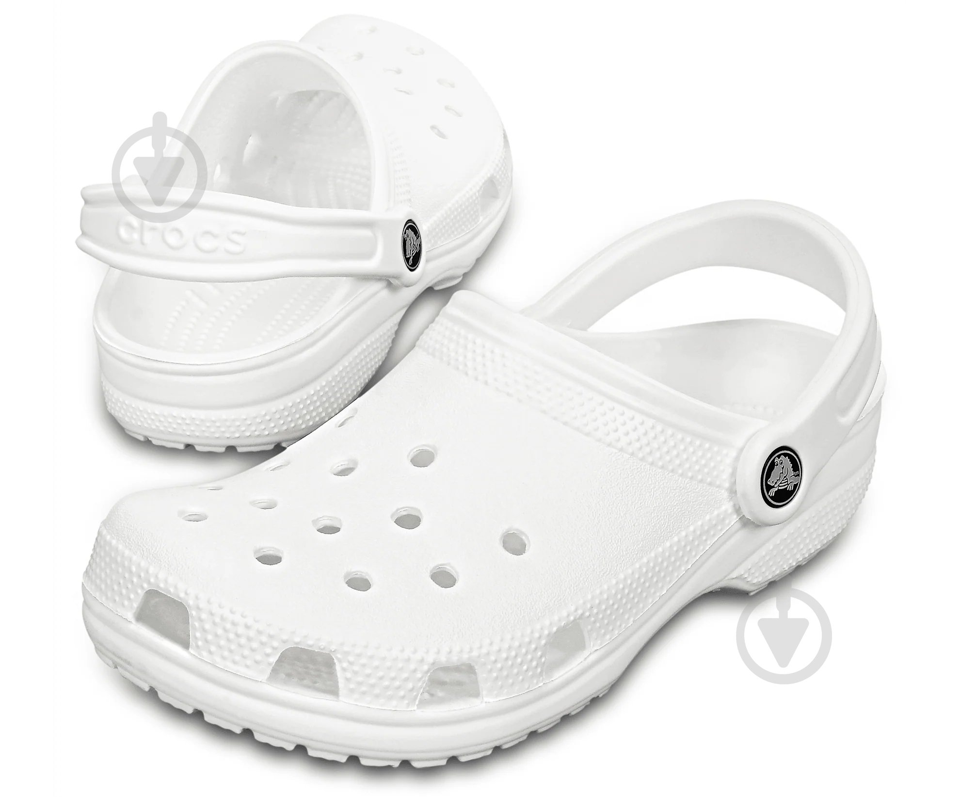 Сабо Crocs Classic Clog 10001-100 р.39-40 белый - фото 2