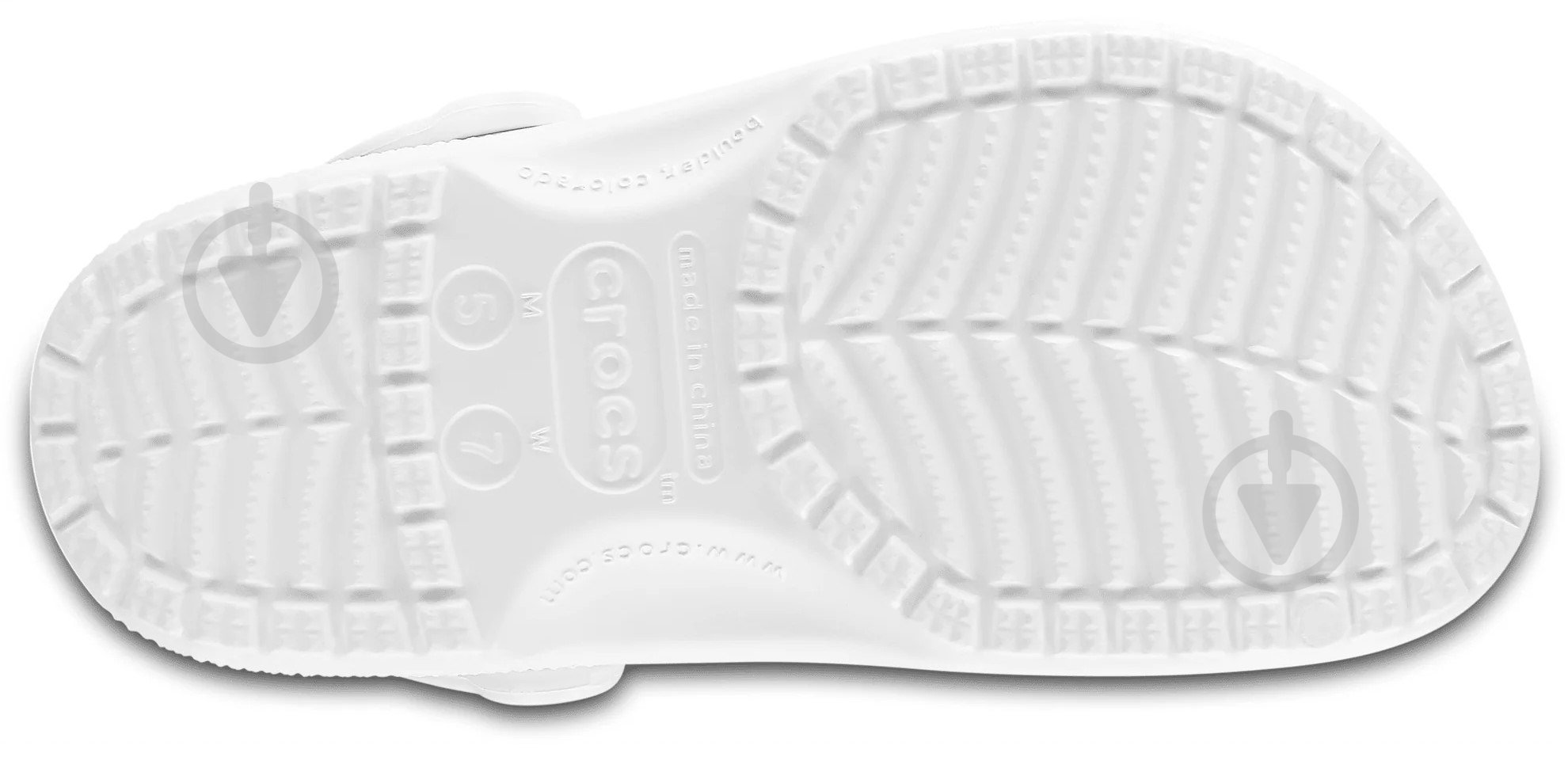 Сабо Crocs Classic Clog 10001-100 р.39-40 белый - фото 5