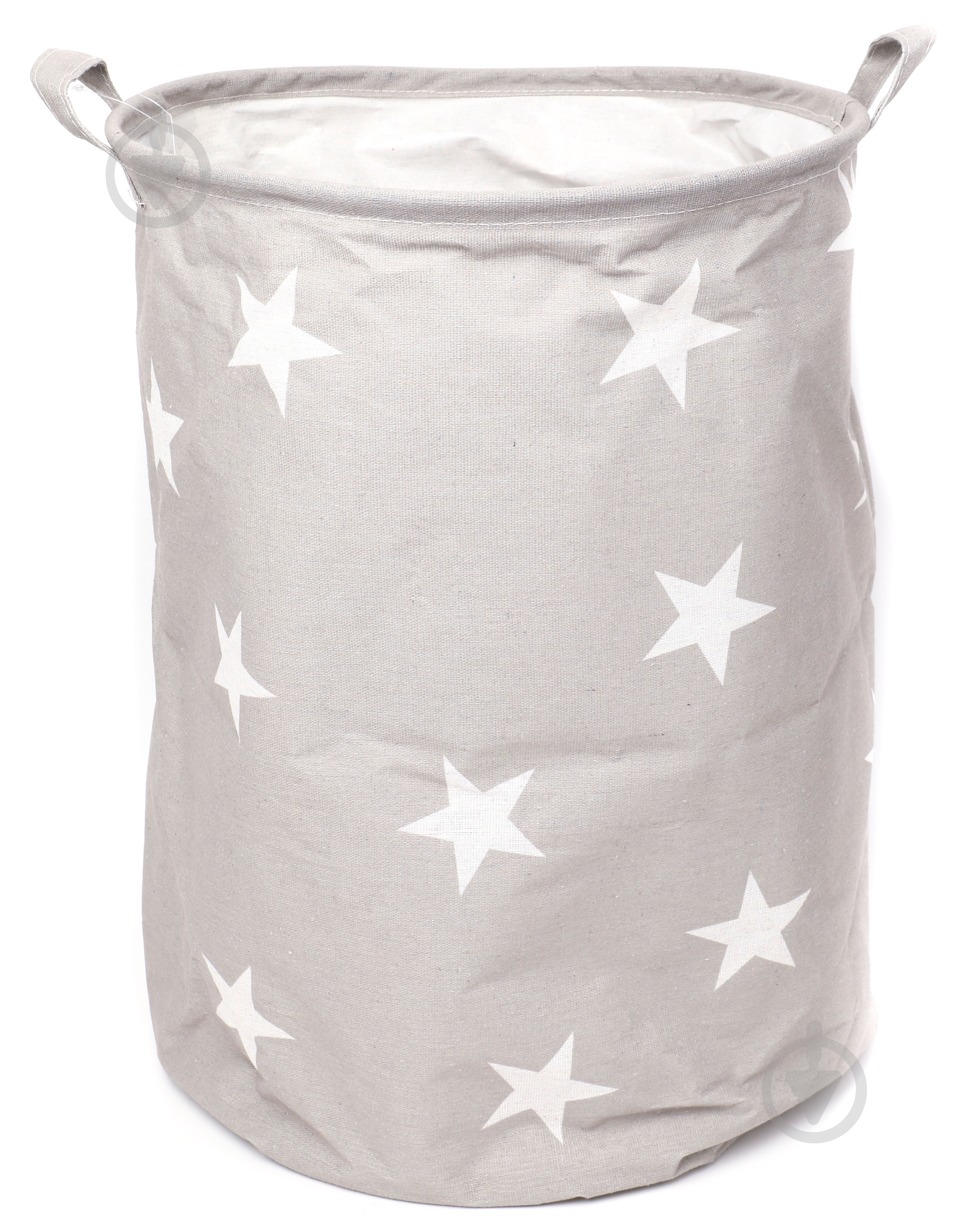 Кошик для іграшок Luna Kids Зірочки 40x40x50 см сірий E005410 - фото 1