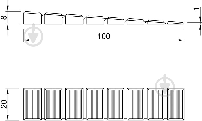 Клин подкладочный черный Muller 45404 - фото 2