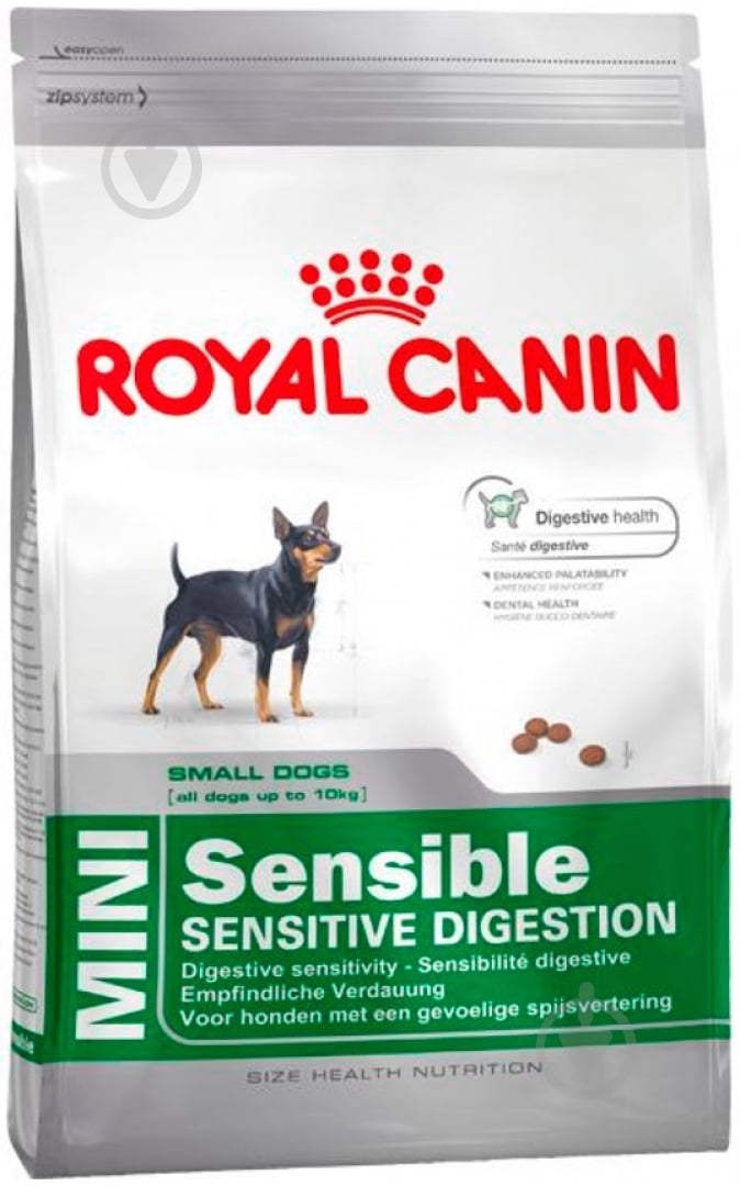 Корм сухой для щенков для малых пород Royal Canin Mini sensible 800 г (домашняя птица, рис, кукуруза) 800 г - фото 1 Корм сухой для щенков для малых пород Royal Canin Mini sensible 800 г (домашняя птица, рис, кукуруза) 800 г - фото 1