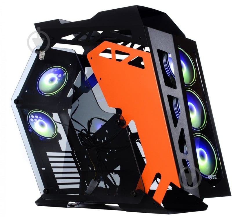 Корпус QUBE Stalker Max Black-Orange (STALKER_FMBE3) - фото 2 Корпус QUBE Stalker Max Black-Orange (STALKER_FMBE3) - фото 2