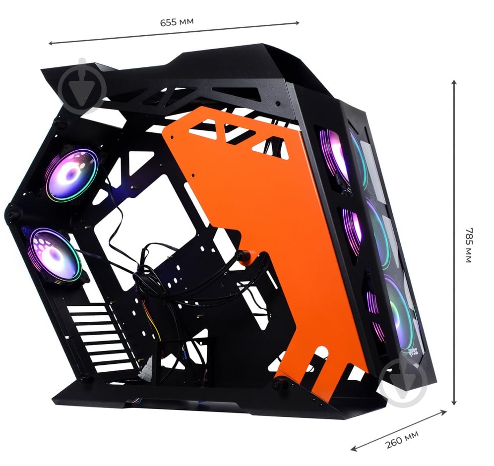 Корпус QUBE Stalker Max Black-Orange (STALKER_FMBE3) - фото 12 Корпус QUBE Stalker Max Black-Orange (STALKER_FMBE3) - фото 12