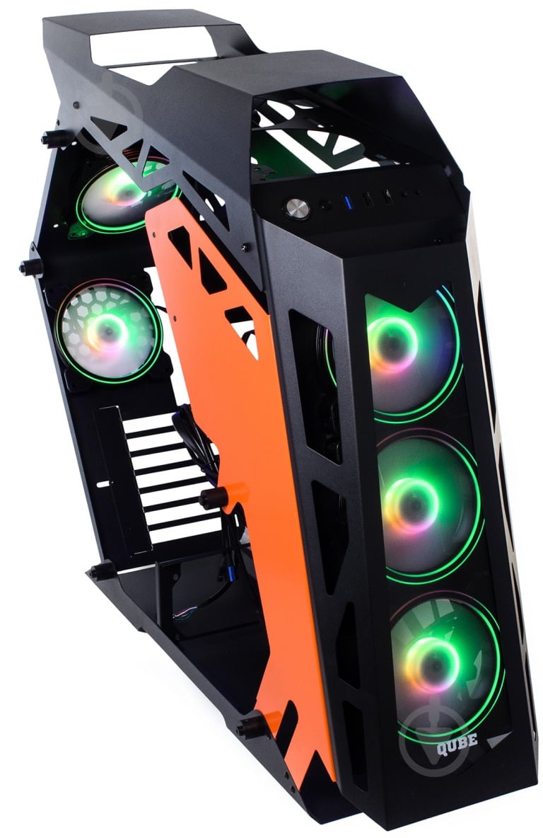 Корпус QUBE Stalker Max Black-Orange (STALKER_FMBE3) - фото 13 Корпус QUBE Stalker Max Black-Orange (STALKER_FMBE3) - фото 13