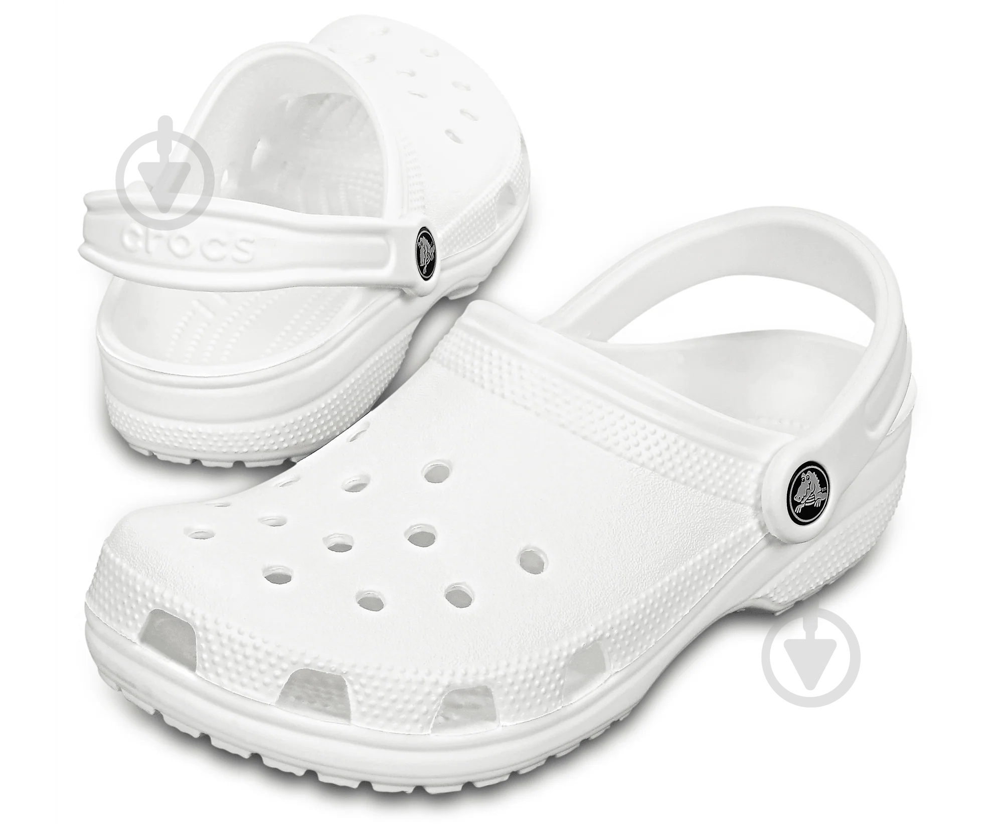 Сабо Crocs Classic Clog 10001-100 р.45/46 белый - фото 2