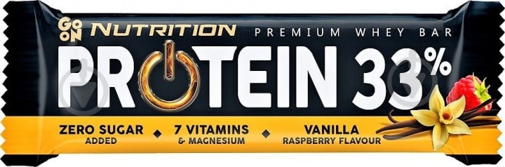 Протеиновый батончик GO ON NUTRITION 33% Vanilla-Raspberry 50 г - фото 1