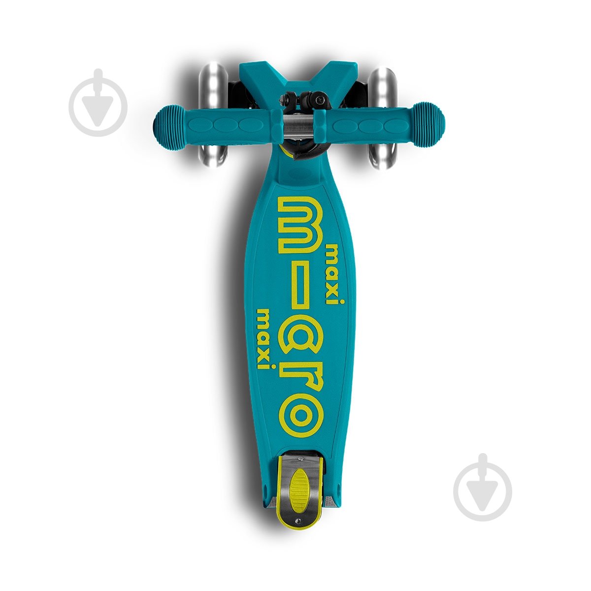 Самокат Micro детский Maxi Deluxe Foldable LED бирюзовый MMD097 - фото 4 Самокат Micro детский Maxi Deluxe Foldable LED бирюзовый MMD097 - фото 4