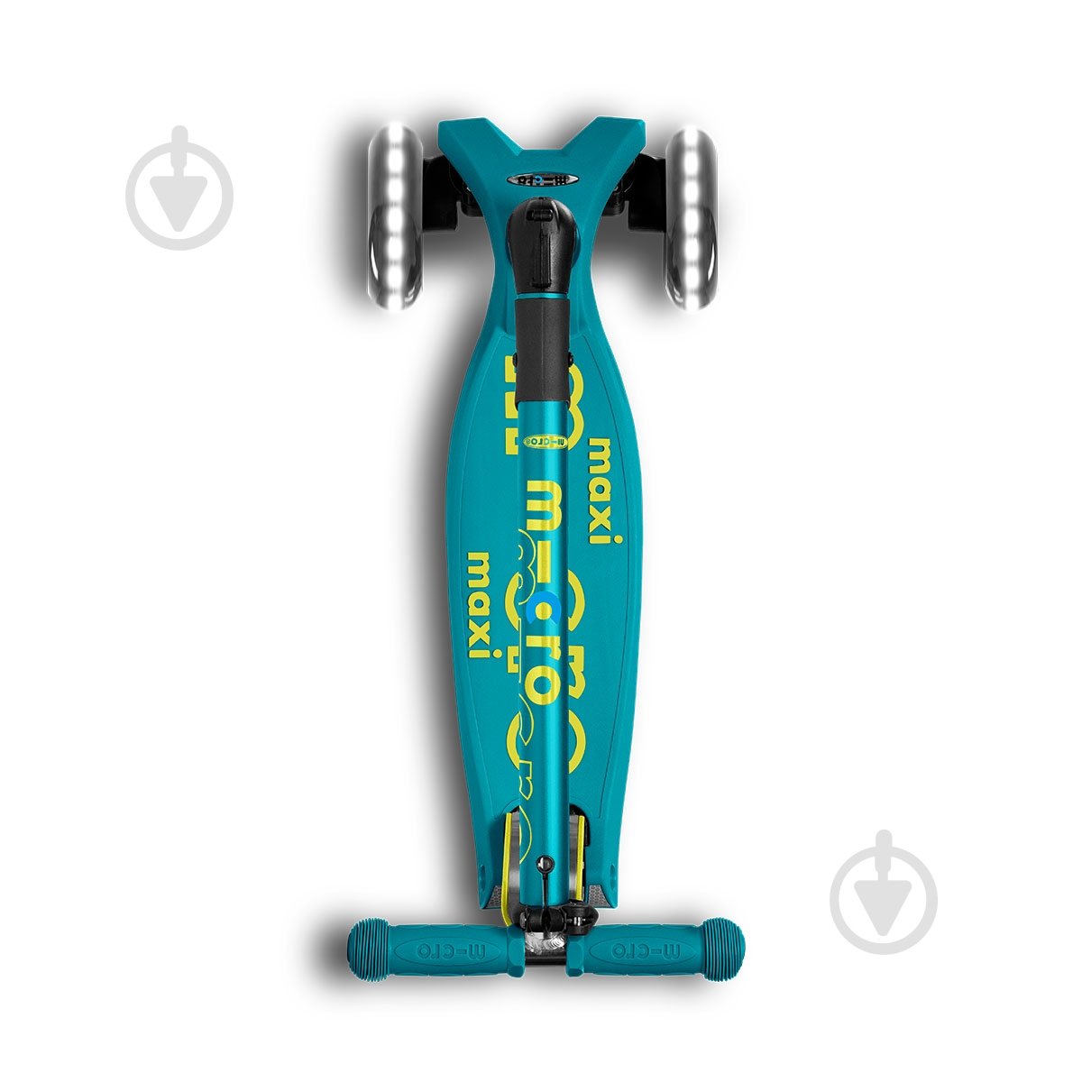 Самокат Micro детский Maxi Deluxe Foldable LED бирюзовый MMD097 - фото 5 Самокат Micro детский Maxi Deluxe Foldable LED бирюзовый MMD097 - фото 5