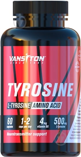 Амінокислота Vansiton Tyrosine без смаку 4 мг500 мг 60 капс. 60 порц. - фото 1
