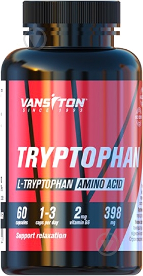 Аминокислота Vansiton Триптофан без вкуса 2 мг398 мг 60 капс. - фото 1