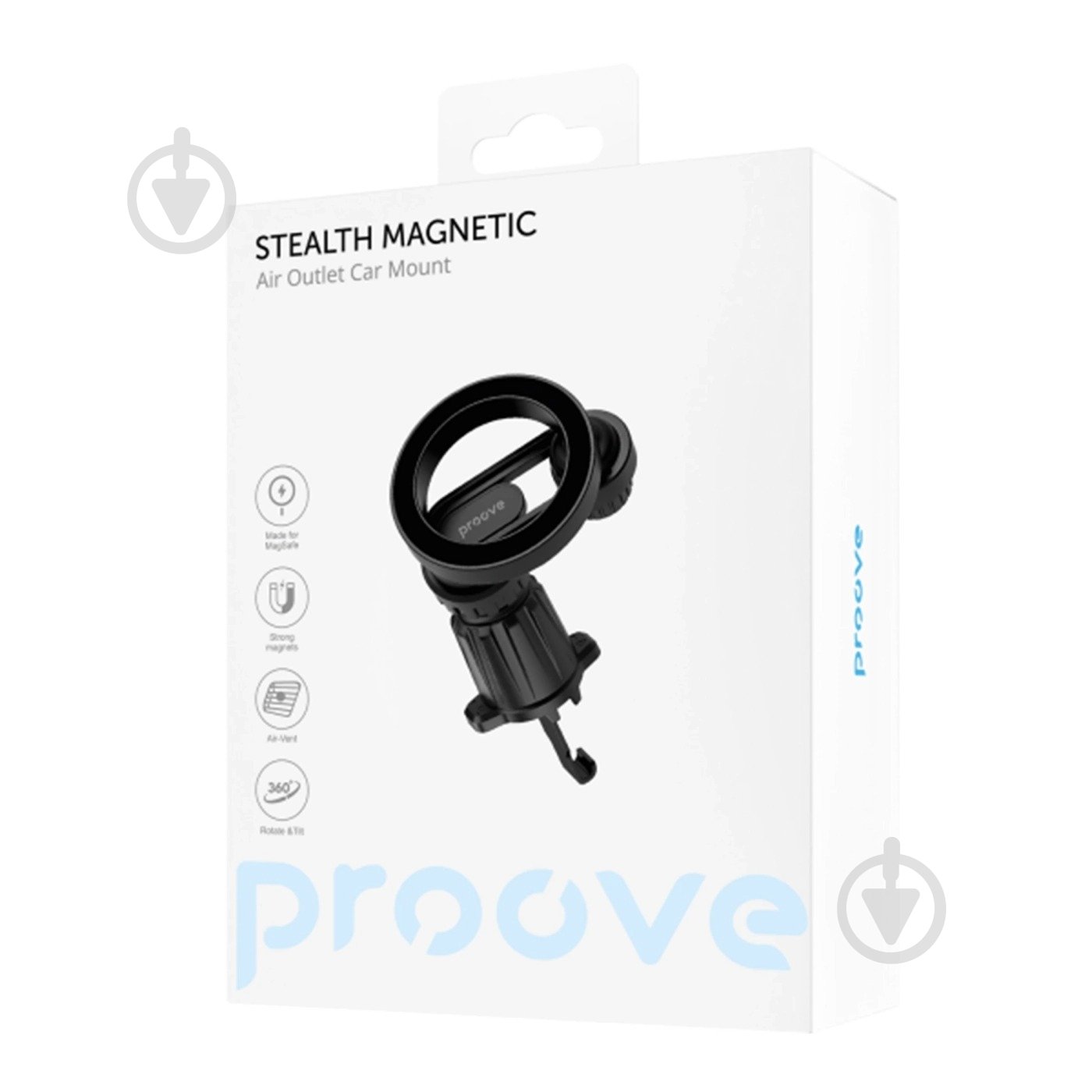 Тримач для мобільного телефона Stealth Magnetic Air Outlet Car Mount Magnetic Ring Proove чорний - фото 3 Тримач для мобільного телефона Stealth Magnetic Air Outlet Car Mount Magnetic Ring Proove чорний - фото 3