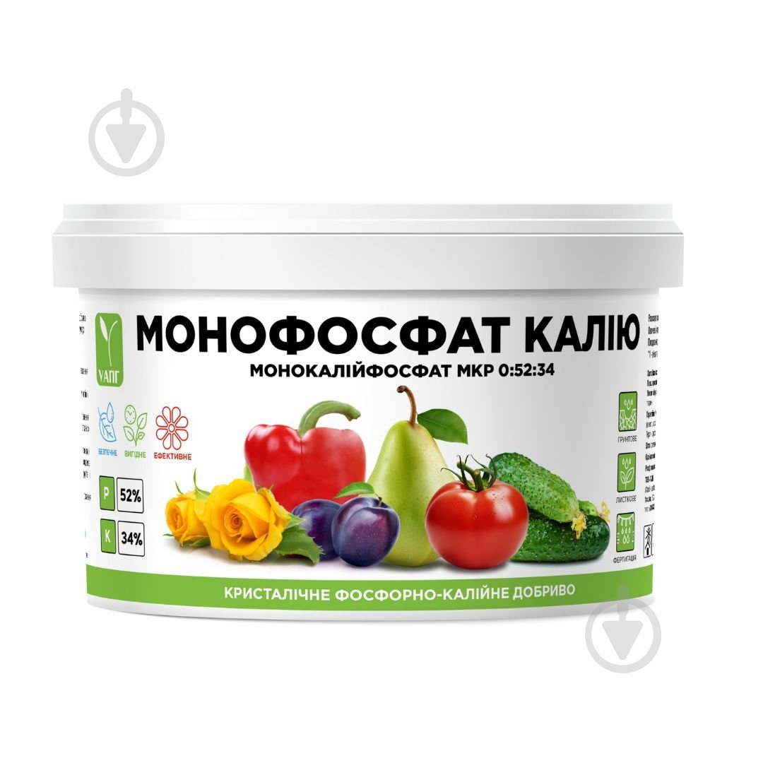 Удобрение УАПГ Монофосфат калия (монокалийфосфат) МКР 0:52:34 0,4 кг - фото 1 Удобрение УАПГ Монофосфат калия (монокалийфосфат) МКР 0:52:34 0,4 кг - фото 1