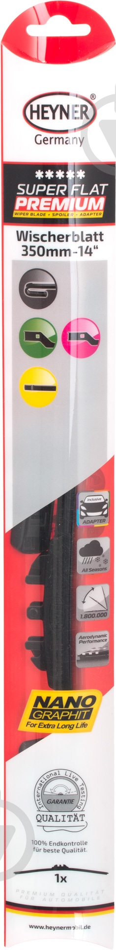 Щетка стеклоочистителя Alca Super Flat Premium 350 мм 1 шт. - фото 4 Щетка стеклоочистителя Alca Super Flat Premium 350 мм 1 шт. - фото 4