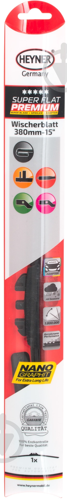Щетка стеклоочистителя Alca Super Flat Premium 380 мм 1 шт. - фото 4