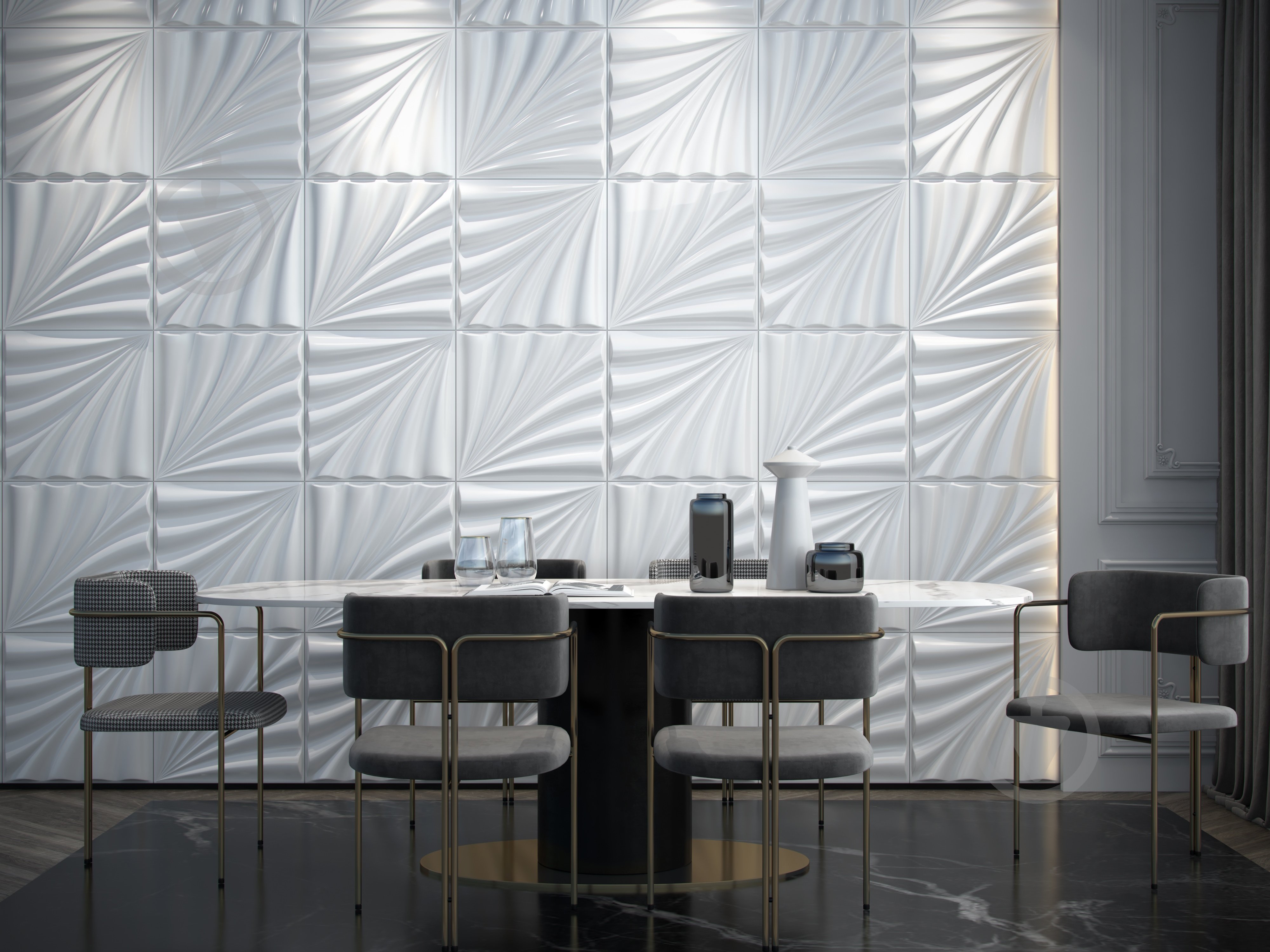 Декоративная панель 3D. ROCOCO 500x500 мм - фото 5 Декоративная панель 3D. ROCOCO 500x500 мм - фото 5