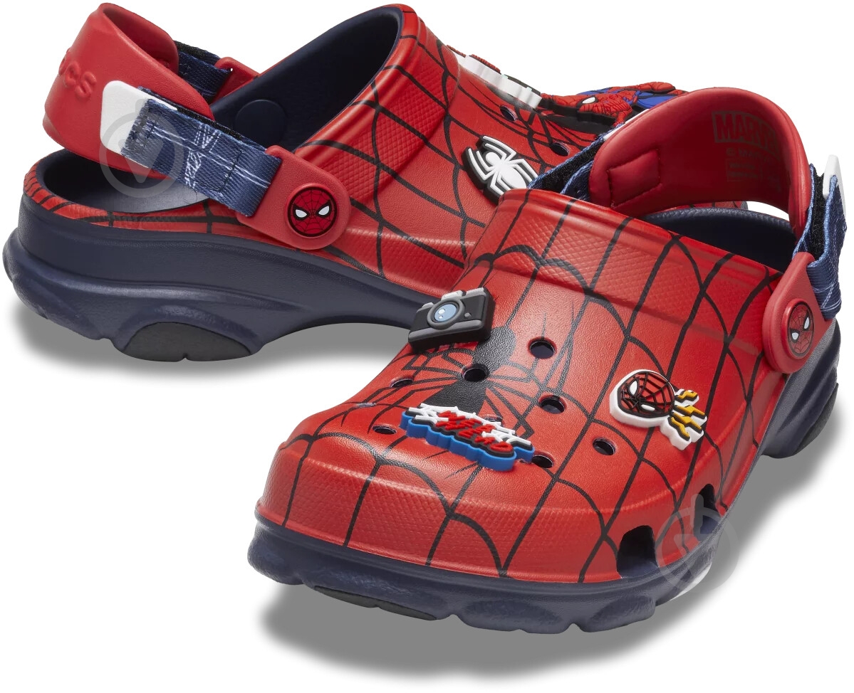 Сабо Crocs Spider-Man All-Terrain Clog T Navy 209258-410 р.27/28 красный - фото 3