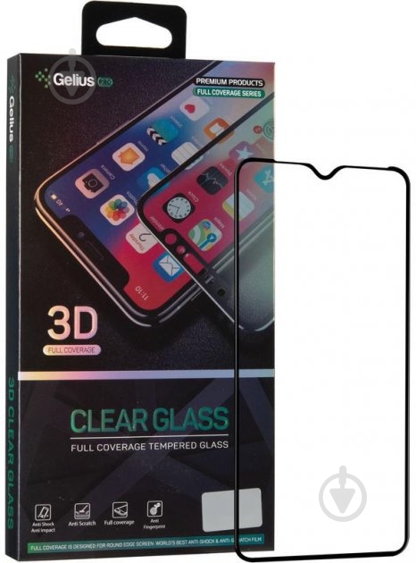 Защитное стекло Gelius Pro 3D для Oppo A12 Black - фото 1