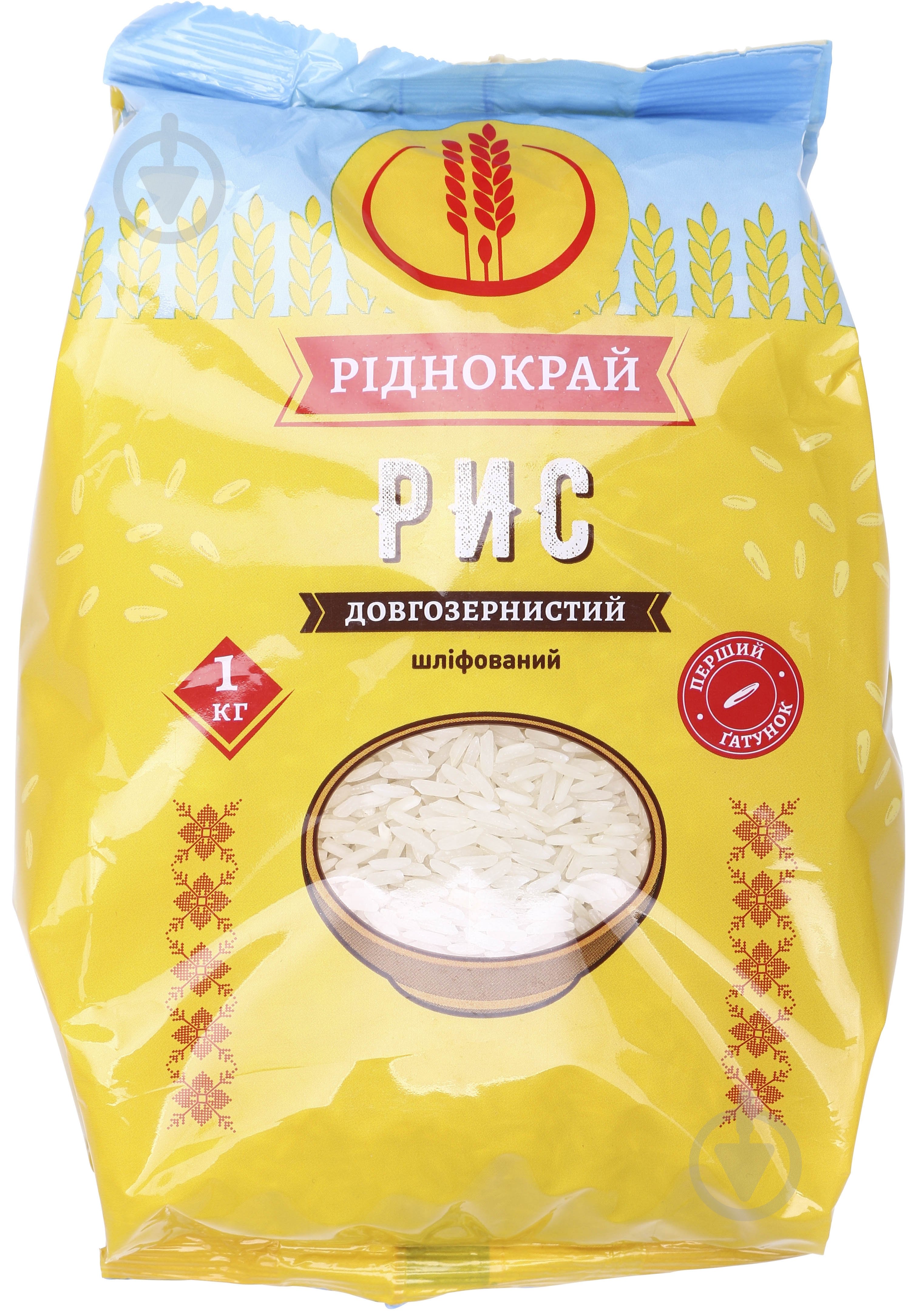 Рис Ріднокрай длиннозернистый 1000 г - фото 1