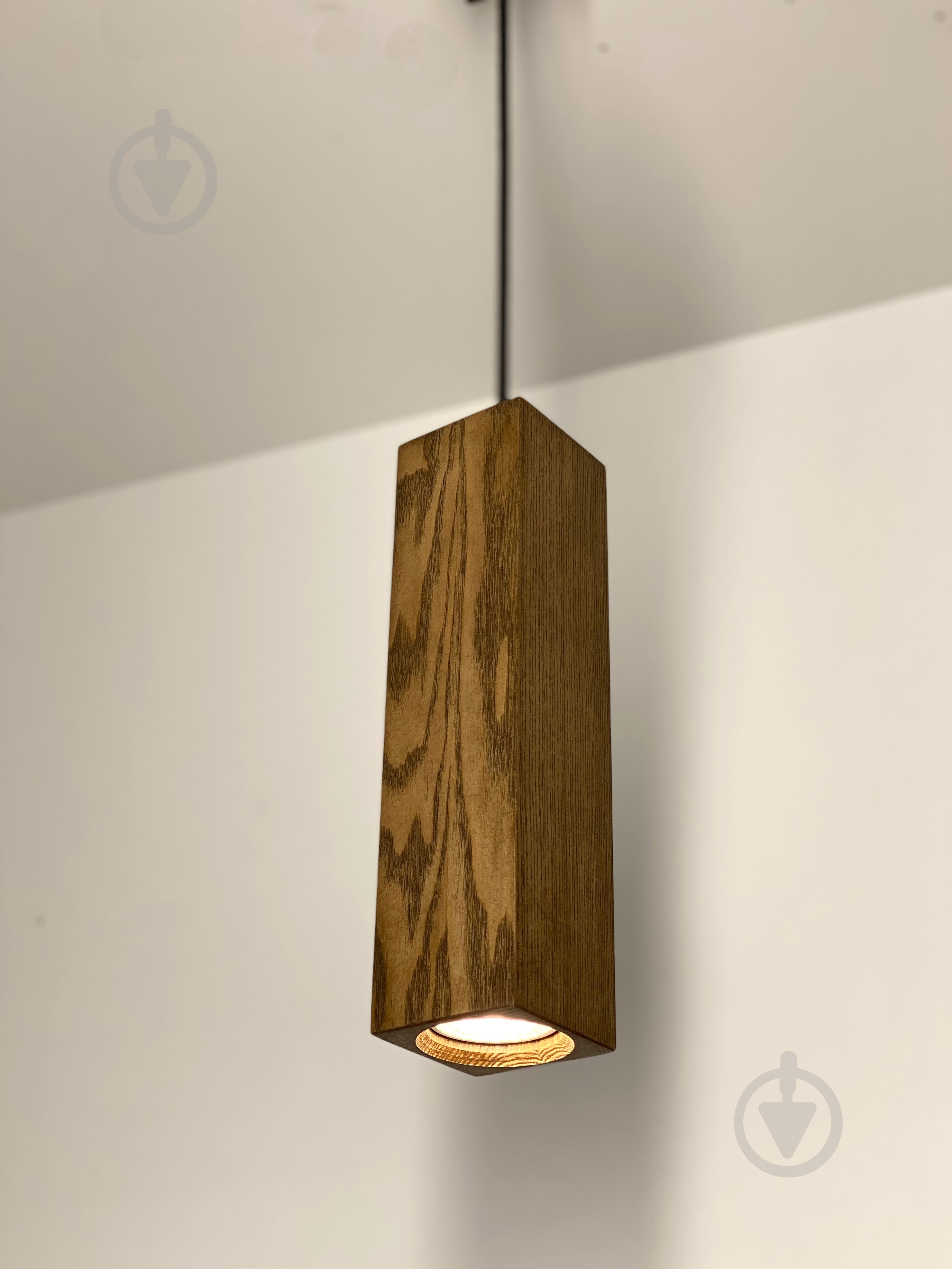 Подвес Iterna Cube P 1xGU10 натуральное дерево LW065 - фото 3