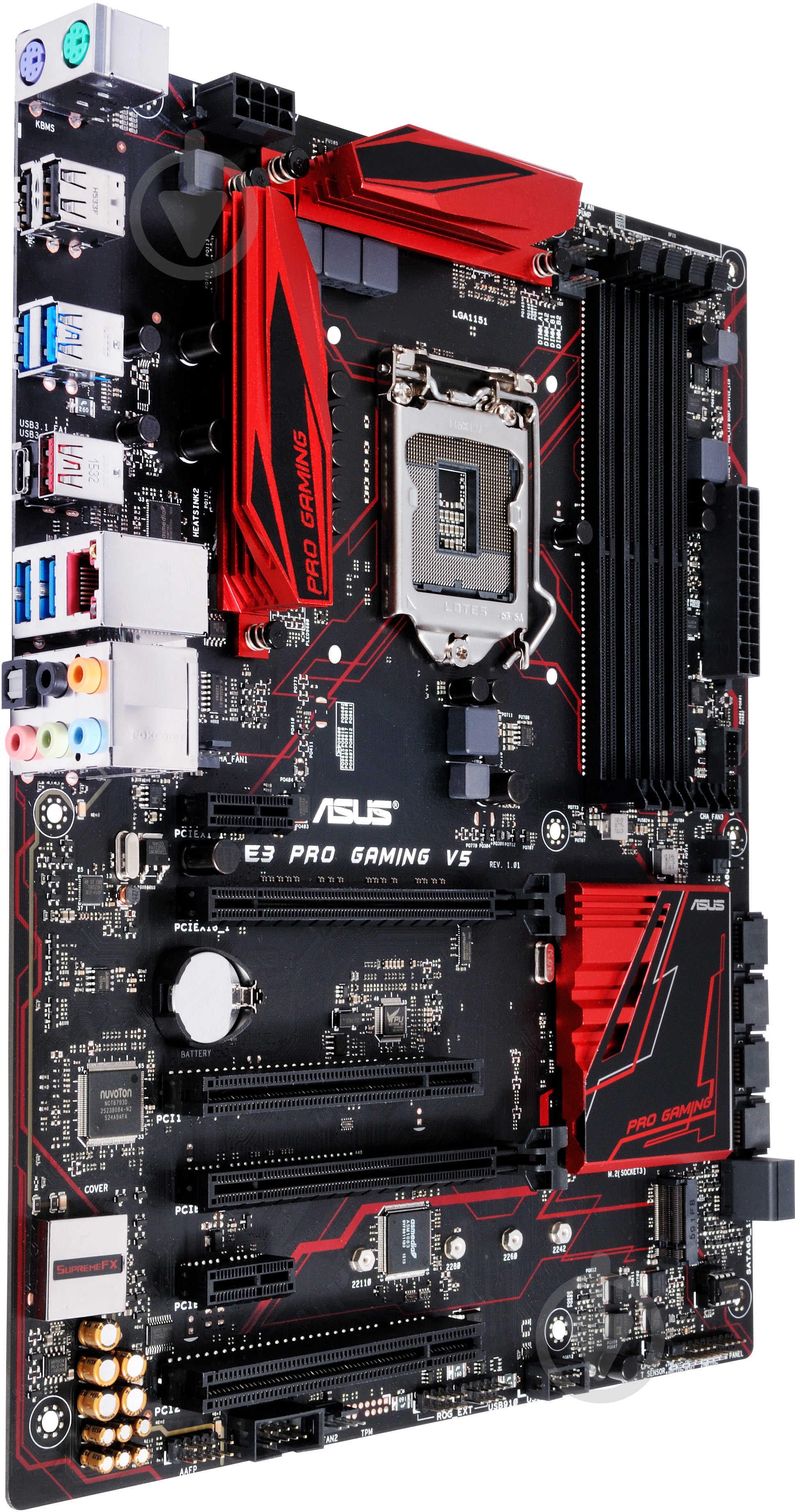 Материнская плата Asus E3_PRO_GAMING_V5 (Socket 1151, Intel C232, ATX) - фото 2