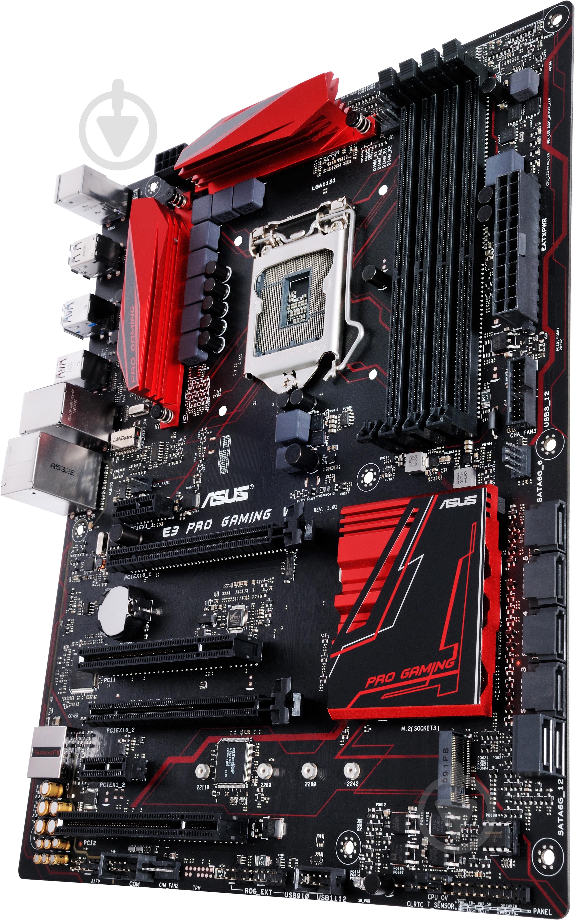Материнская плата Asus E3_PRO_GAMING_V5 (Socket 1151, Intel C232, ATX) - фото 5
