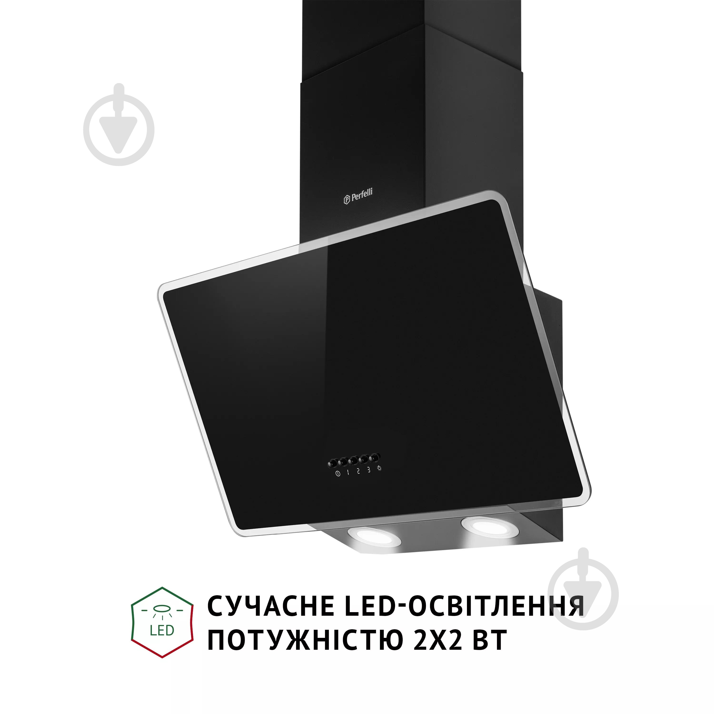 ВИТРИНА! Вытяжка Perfelli VICCO 5HM NERO - фото 4
