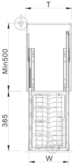 Карго Muller Millennium 400 мм с доводчиком хром - фото 4 Карго Muller Millennium 400 мм с доводчиком хром - фото 4