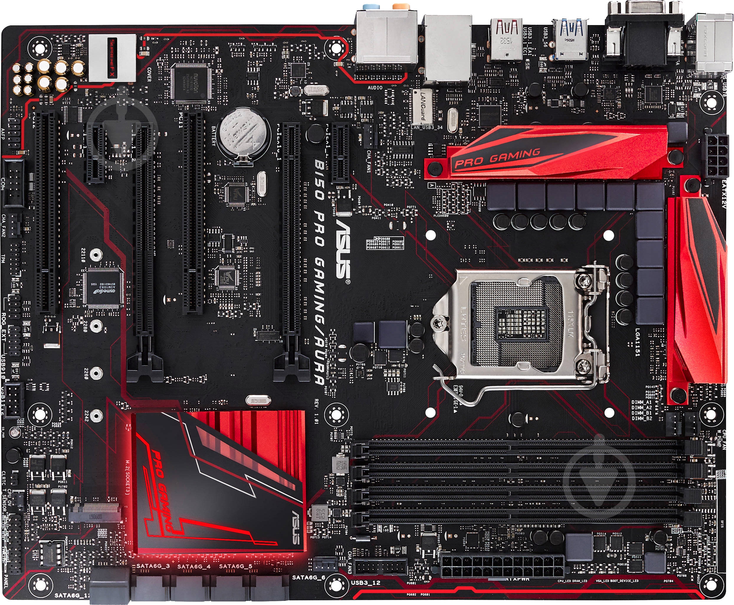Материнська плата Asus B150_PRO_GAMING/AURA (Socket 1151, Intel B150, ATX) - фото 1