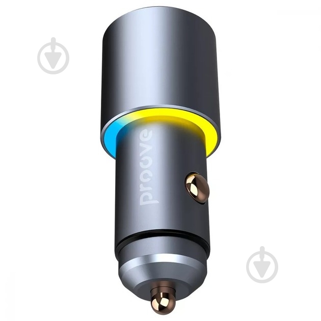 Автомобильное зарядное устройство Proove Double Energy 50W Type-C + Type-C metal gray - фото 4 Автомобильное зарядное устройство Proove Double Energy 50W Type-C + Type-C metal gray - фото 4