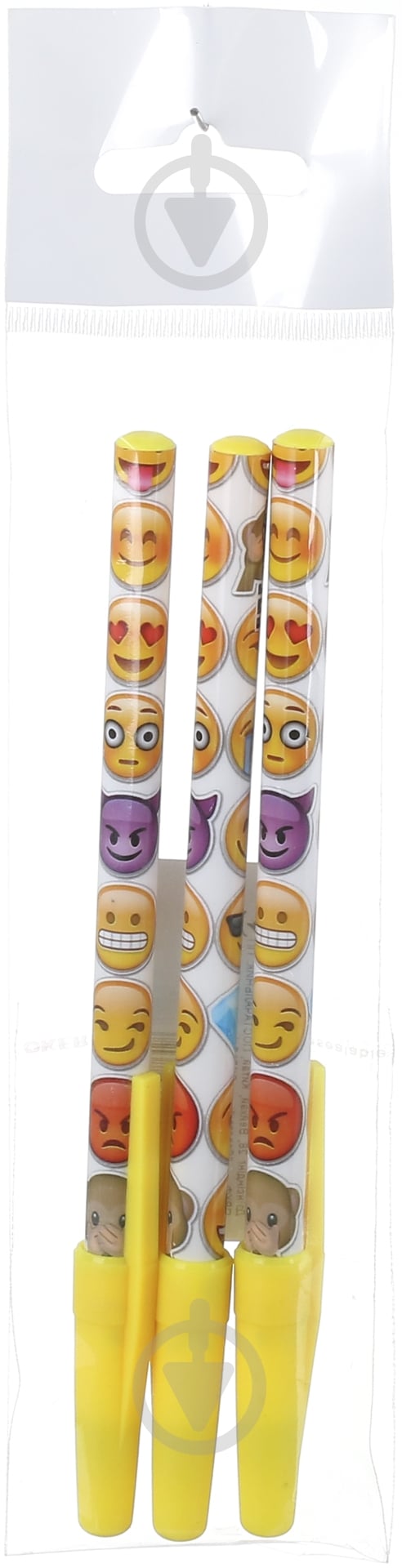 Набор ручек шариковых Centrum Emojidex синие 3 шт. 876423 - фото 3