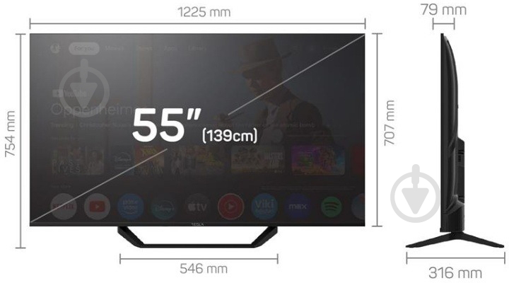Телевізор TESLA 55E655BUS - фото 13