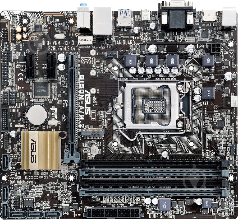 Материнская плата Asus B150M-A/M.2 (Socket 1151, Intel B150, mirco ATX) - фото 1