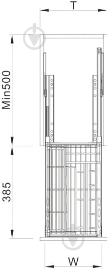 Карго Muller Terra 300 мм c доводчиком хром - фото 4
