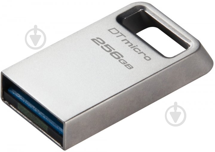 Накопитель Kingston DataTraveler Micro 256 ГБ USB 3.2 silver (DTMC3G2/256GB) - фото 2