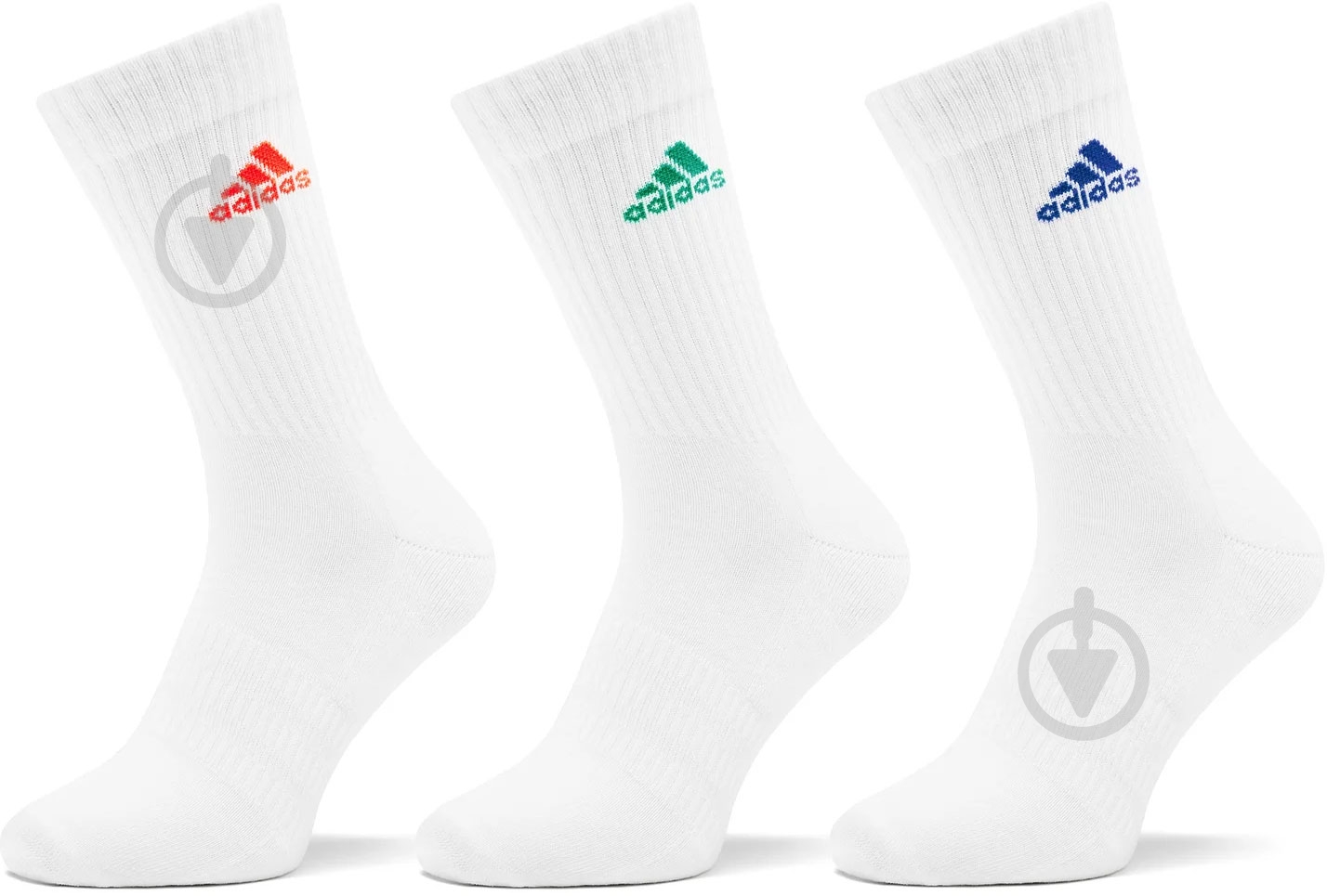 Шкарпетки Adidas Cushioned Crew Socks IC1314 р.XL білий 3 шт. - фото 1