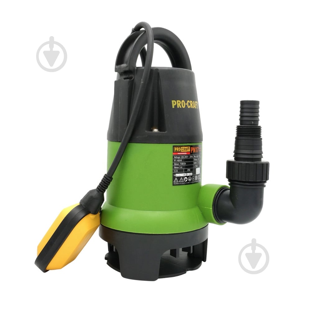 Насос дренажний ProCraft PN-17 000017 - фото 3 Насос дренажний ProCraft PN-17 000017 - фото 3