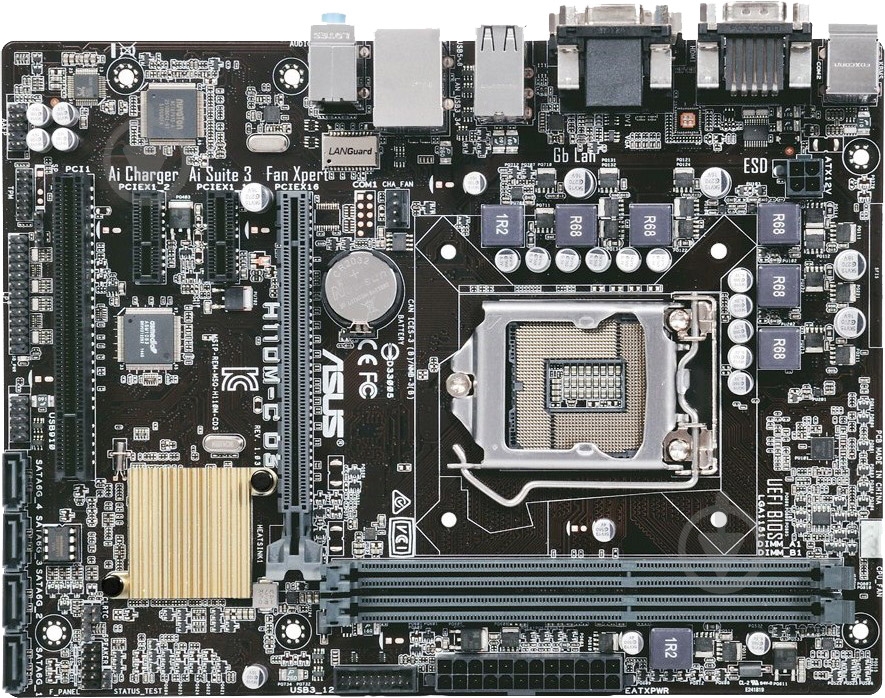 Материнская плата Asus H110M-C_D3 (Socket 1151, Intel H110, mirco ATX) - фото 1