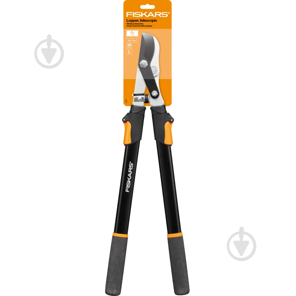 Гілкоріз телескопічний Fiskars площинний Solid L13 - фото 5 Гілкоріз телескопічний Fiskars площинний Solid L13 - фото 5