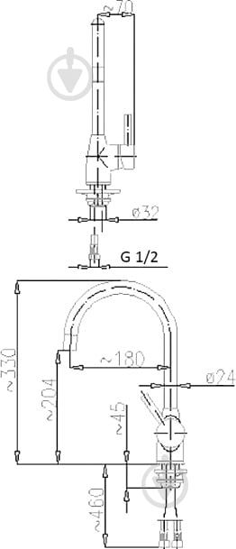 Смеситель для кухни KFA OMEGA 6603-914-00 - фото 4
