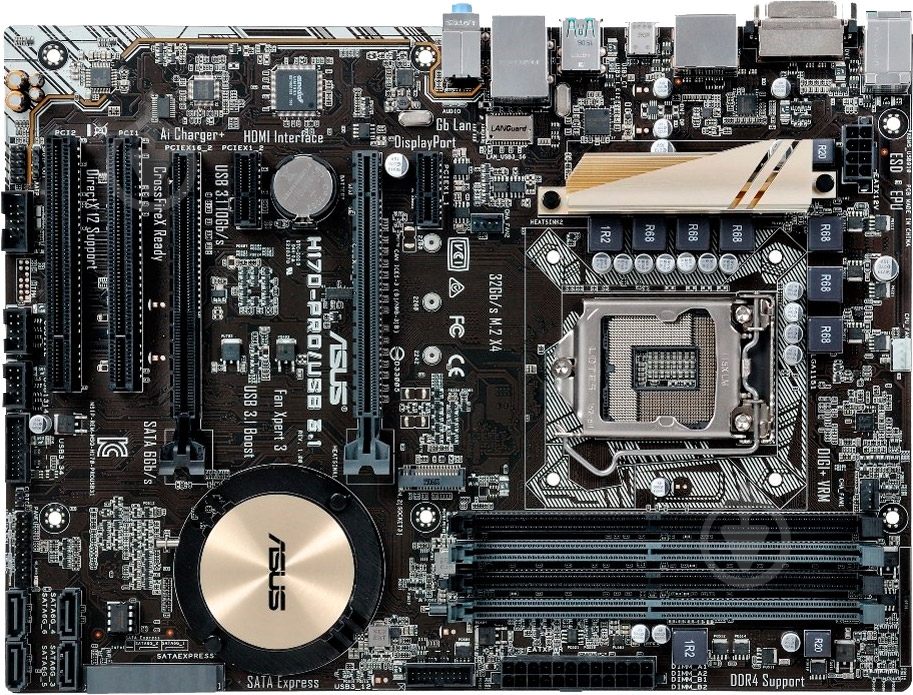 Материнская плата Asus H170-PRO/USB3.1 (Socket 1151, Intel H170, ATX) - фото 1