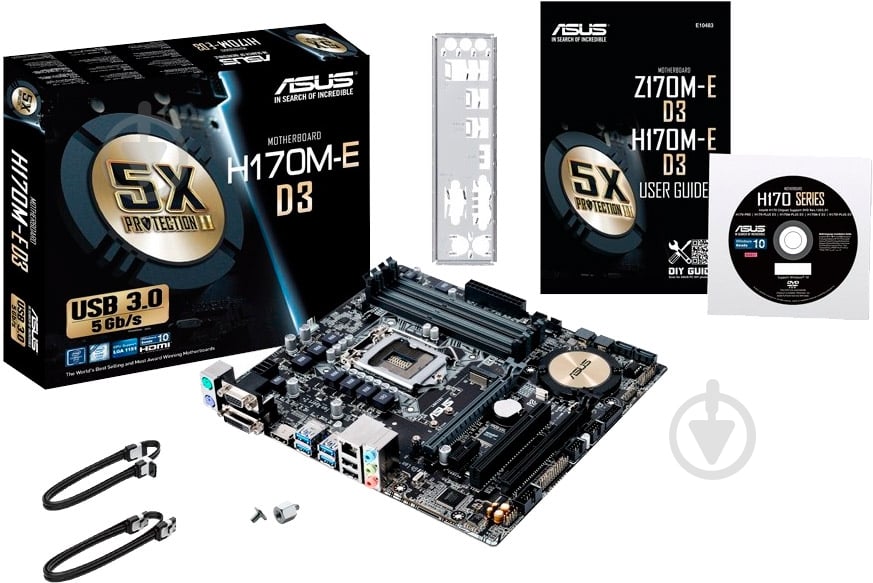 Материнская плата Asus H170M-E_D3 (Socket 1151, Intel H110, mirco ATX) - фото 4