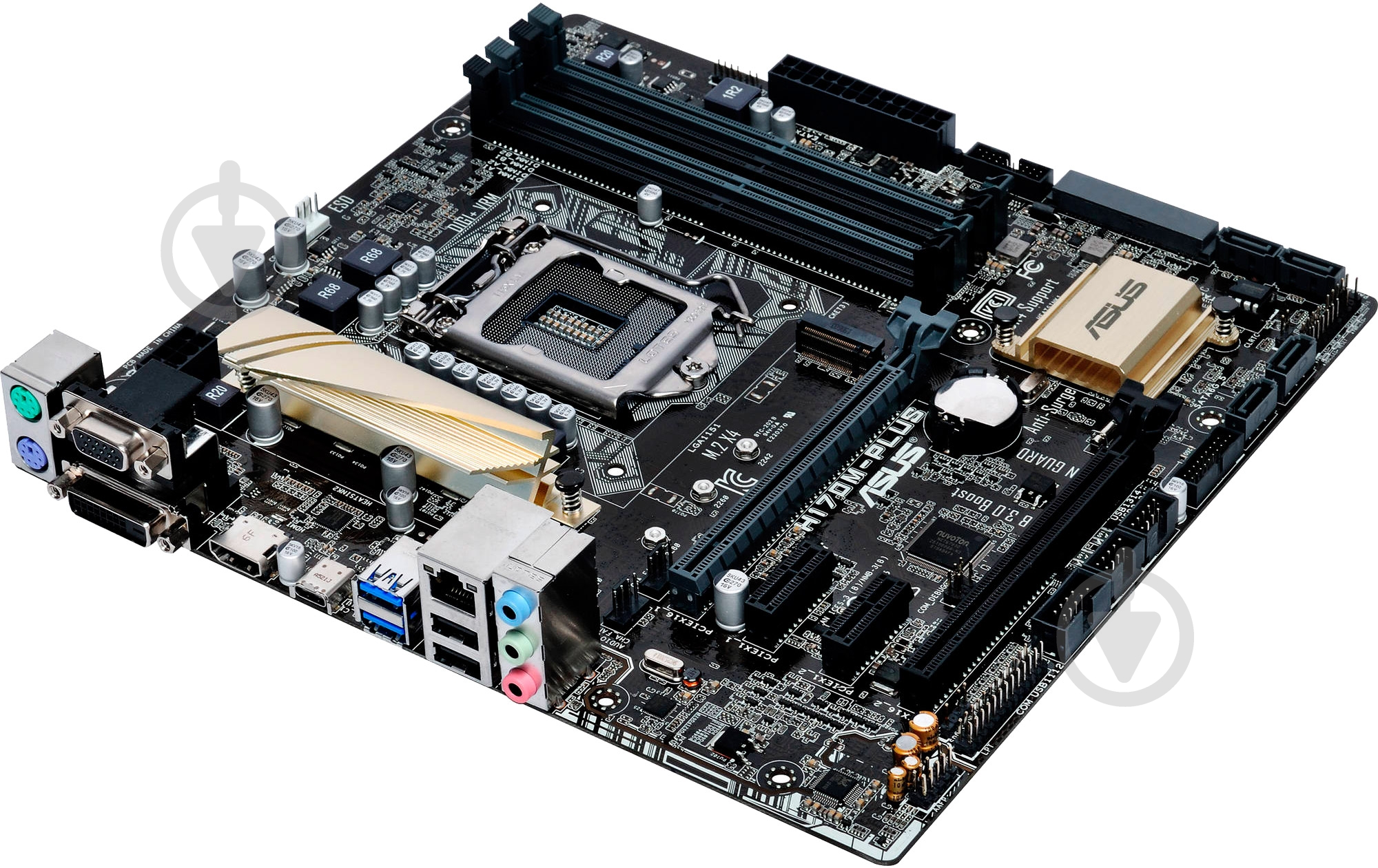 Материнская плата Asus H170M-PLUS (Socket 1151, Intel H170, mirco ATX) - фото 2 Материнская плата Asus H170M-PLUS (Socket 1151, Intel H170, mirco ATX) - фото 2