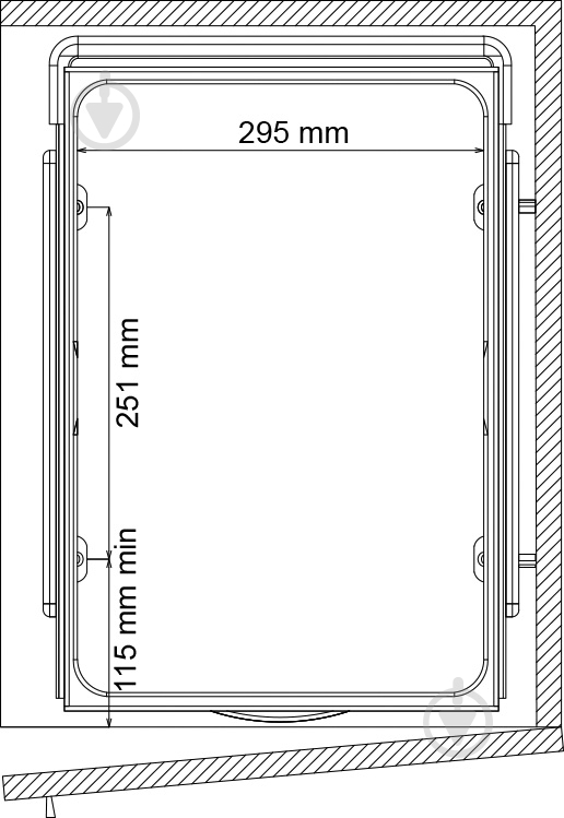 Ведро для мусора Muller Widder 1x34 л серый - фото 6